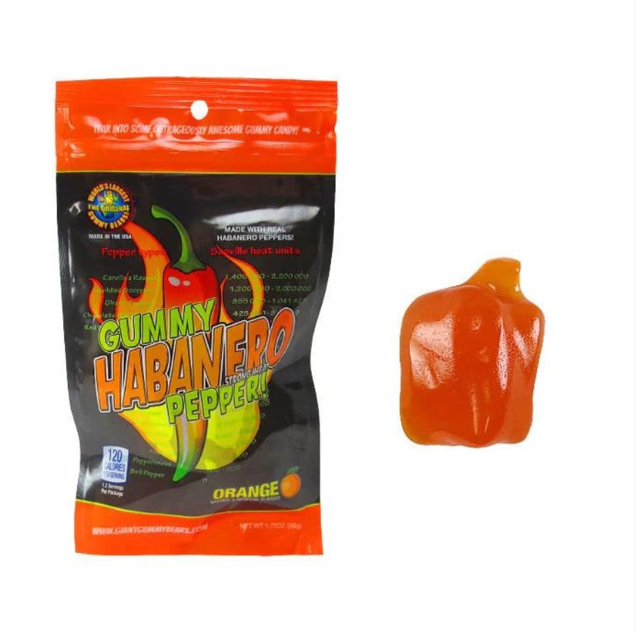 Giant Gummy Habanero Pepper 1.75m oz | Poulsbo Candy Shoppe