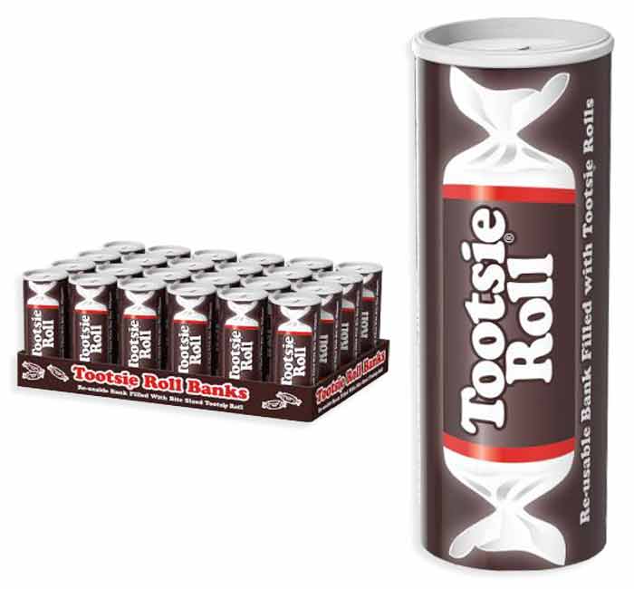 USA看板　TOOTSIE ROLLS Tootsie Roll® USA Flag Midgees Chocolate Roll Candy, 70